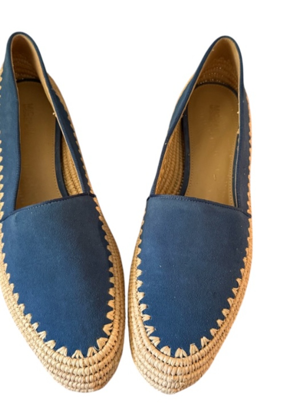 Michael Kors Blue Suede Espadrille Flat Loafer - Picture 2 of 3